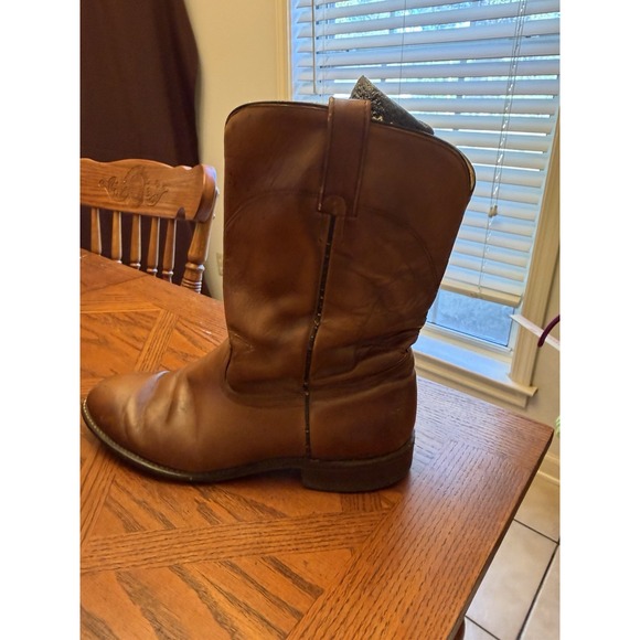 Acme Boots Mens 10.5 D Brown Leather Cowboy Western Vintage USA 15705 - Picture 2 of 8